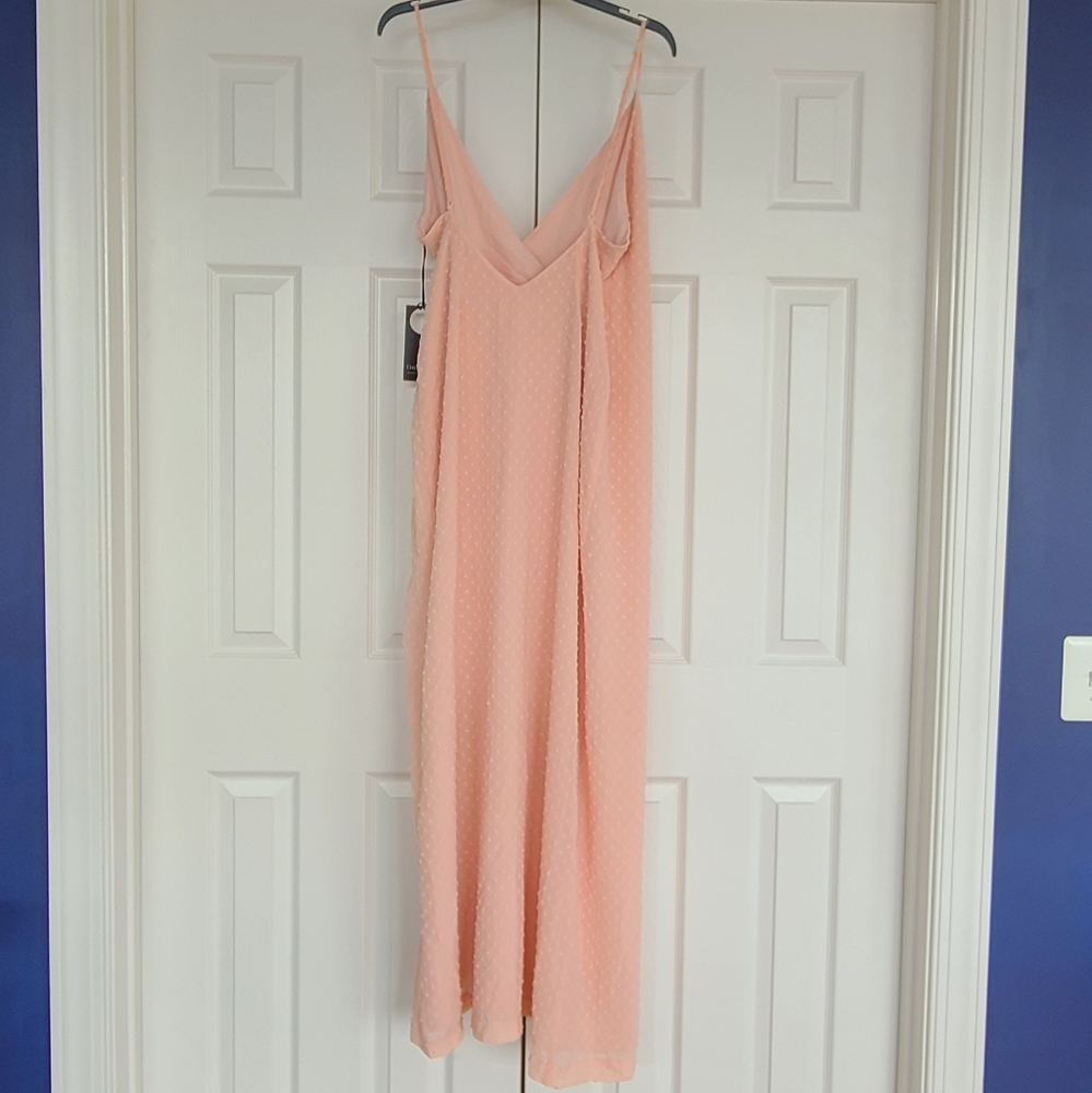 Privacy Please Revolve Raskia Gown Maxi Wrap Dress Blush Pink Medium NEW NWT - Picture 7 of 11